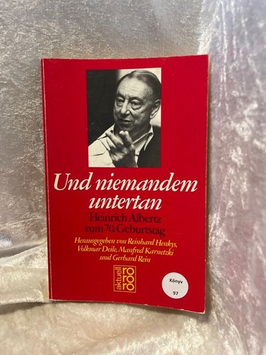 Und niemandem untertan