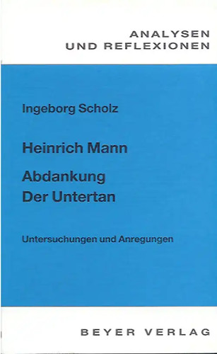 Mann heinrich der untertan - untertan,