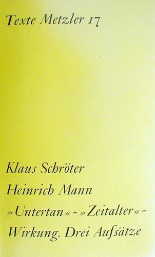 Heinrich mann untertan - heinrich, mann.