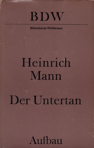 Buch der untertan mann - der, untertan,