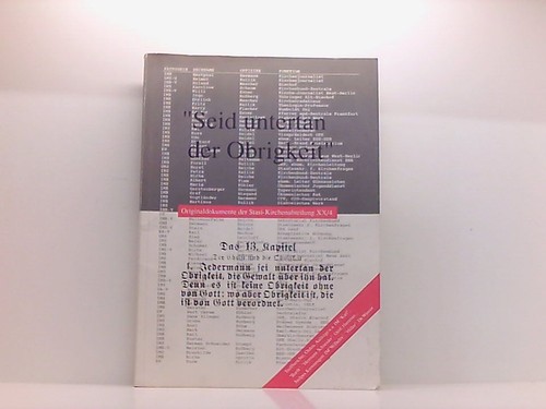 Seid untertan der - obrigkeit.,